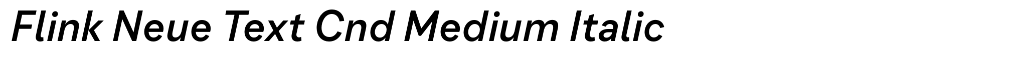 Flink Neue Text Cnd Medium Italic image